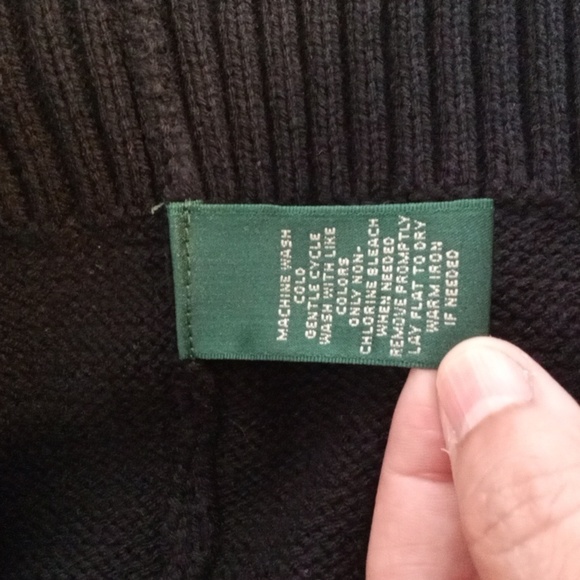 Ralph Lauren Long Sleeve Shawl Collar Knit Buckle Closure Womens 2X - Picture 5 of 7